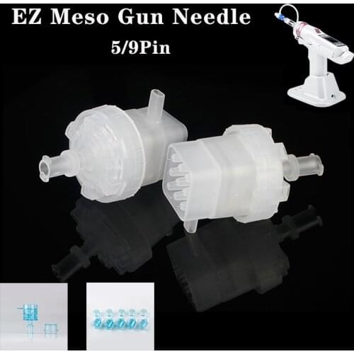 5/9 Pin Needle Hydrolifting Gun EZ Negative Pressure Meso gun Water Injection Microcrystal Needle Parts of Mesotherapy Injector