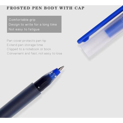 4pcs/set 0.5mm High Capacity Writable 1700m No Ink Leakage Simple Gel Pen Smooth Neutral Pen Kawaii School Supplies
