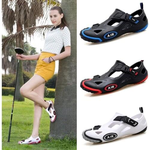 Women Closed-toe Sandals Hole Shoes Hollow Out Couple Casual Sandal Auqa Shoes Breathable Upstream Shoes Water Shoes Sneakers