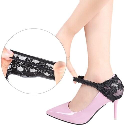 1 Pair High Heel Shoes Elastic Band Lace Band High-heeled Shoes Shoelaces Prevent Loose Heel Shoe Straps for Women Use