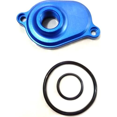 Blue Aluminum Oil Cooler Backflush Adapter For Ford Powerstroke 03-07 6.0L