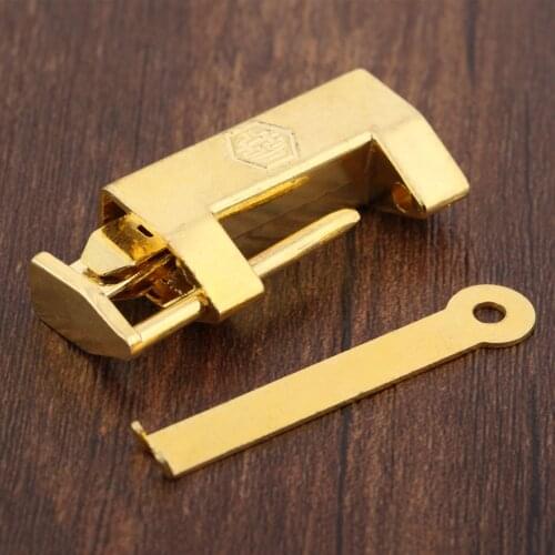 Antique Gold Chinese Padlock Vintage Jewelry Wooden Box Old Lock Padlock for Suitcase Drawer Cabinet Door Hardware Locks