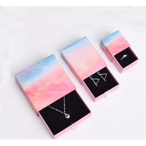High Quality Colors Jewelry Organizer Box Rings Storage Box Small Gift Box For Pendant Bracelet 30pcs/lot Hard Paper box Custom