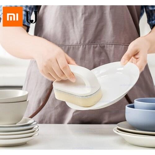 Xiaomi Jordan&Judy Kitchen Cleaning Bathroom Toilet Kitchen Glass Wall Cleaning Bath Brush Plastic Handle Sponge Bath Bottom