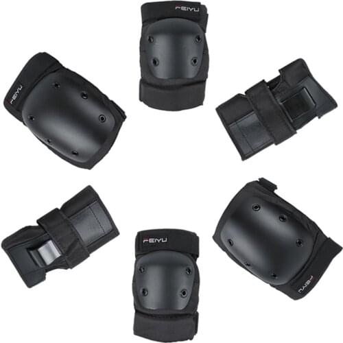 6PCS Large Size Kids Adults Roller Skating Protective Gear Knee Elbow Support Wrist Guard Protector for Riding Bicycle Sports