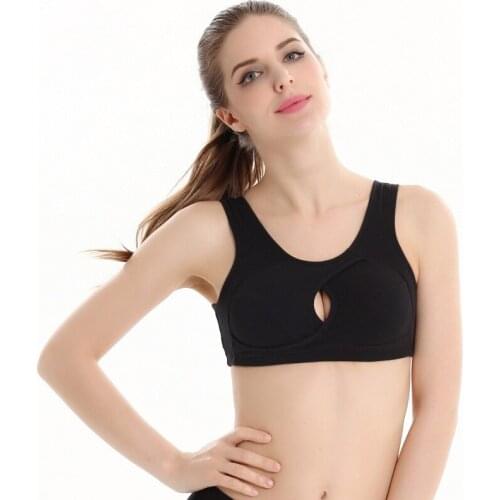 Women Shockproof Sports Fitness Bra Padded Push Up Wireless Yoga Bra Underwear Crop Tops Anti-extension Bra