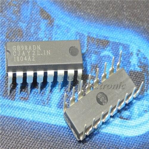 10PCS/LOT GB98ADN GB98 DIP-16 LCD backlight board chip In Stock