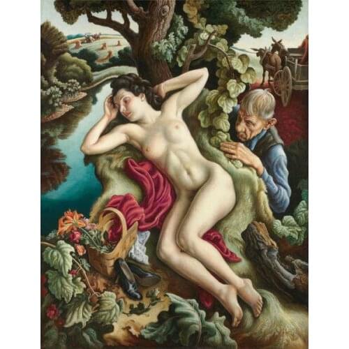 100%Handmade onderful Oil painting white horse standing at night landscape Hand painted