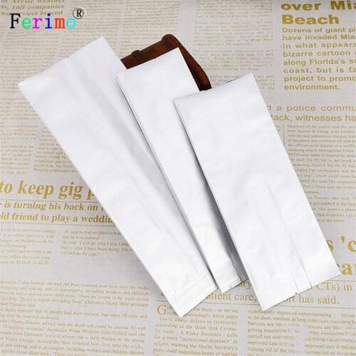 100pcs Pure aluminum foil organ bag vacuum bag bag tea dry scented tea and aluminum foil inserted edge packaging sealed bags