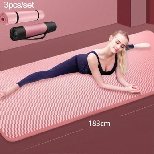 183*61CM 10MM Yoga Mat NRB Non-slip Mats For Fitness Pilates Gym Exercise Pads Carpet Pad Esterilla Tapete Mat Yoga Pad XA127A