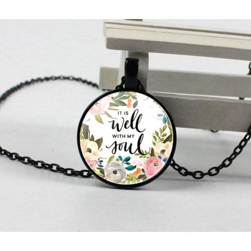 2018 New Wisdom Bible Verse is very good with my soul lettering necklace faith dating inspiration female male