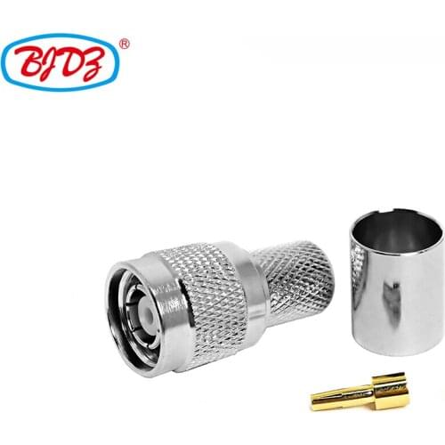Free shipping 10PCS RP TNC Male/Plug RF Coaxial Connector for LMR400 Cable