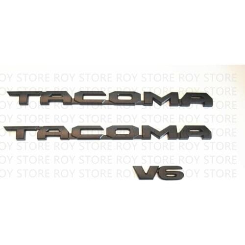 For 16-20 Tag MATTE Black Door Emblem Decal Badge Nameplate 3 pcs