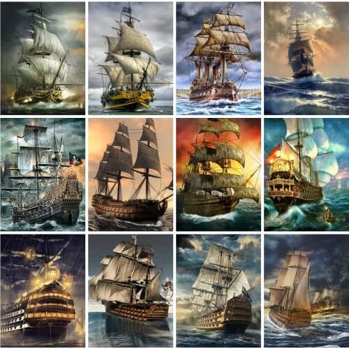 EverShine Diamond Painting Ship New Arrivals Diamond Moasic Sea Landscape Cross Stitch Bead Picture Kits Art Hobby Home Decor