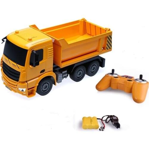 1:26 Rc Truck Dump Remote Control Engineering Model Vehicle Loaded Sand Car Toy