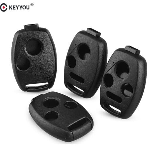 KEYYOU 20pcs 2/3/4 Button Remote Car Key Case Shell For Honda Accord Fit Cr-V Civic Pilot Insight 2003 2008 2009 2010 2011