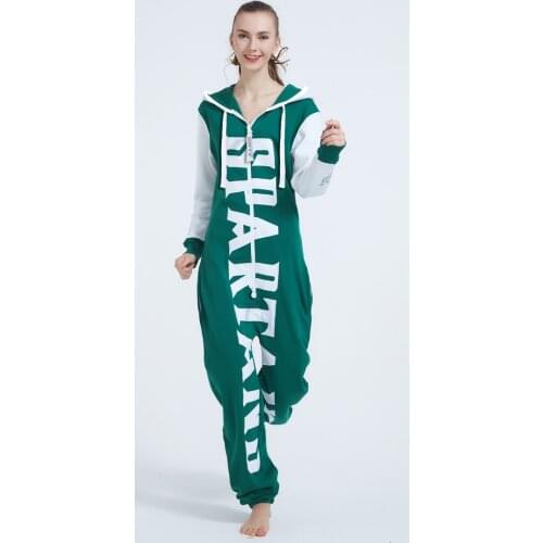 Nordic Way Hoody Fleece One Piece Jumpsuit Women Onesies ZOOOP IT UP Romper Adult Playsuit