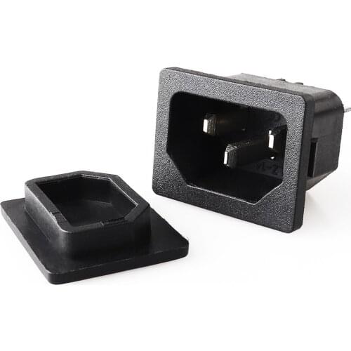 LZ-14-2-01 10A 250VAC ac power socket with panel mount with cover