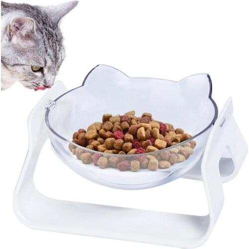 Non-Slip Cervical Vertebra Protection Pet Bowls Creative Angle Adjustable Cat Shape Dog Bowl Cat Bowl For Food Water Feeder