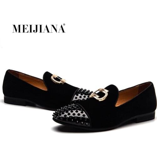 MEIJIANA New Brand Loafers Men Shoes Handmade Fashion Banquet Shoes Luxury High Quality Mens Shoes Loafers