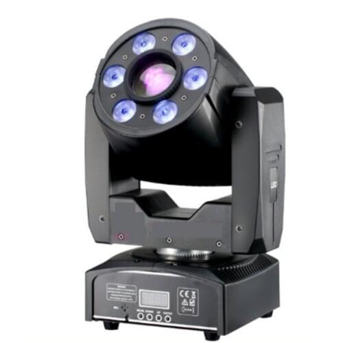 New 30W Spot With 6*8W Wash Moving Head Light With DMX Control For Disco Dj Pub Wedding Party Effect Light LED Moving Head Light