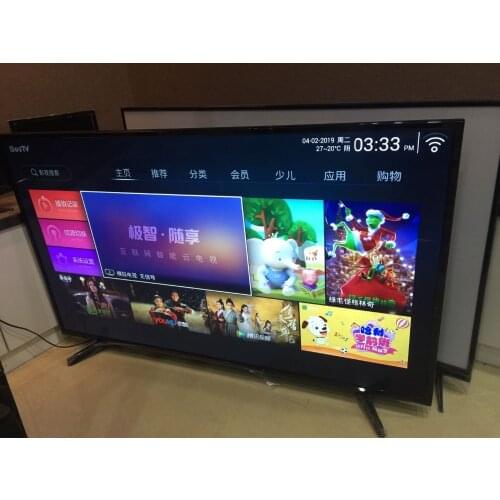 OEM 43 49 55 inch Full HD Smart TV set android lan/wifi T2 global version led television TV