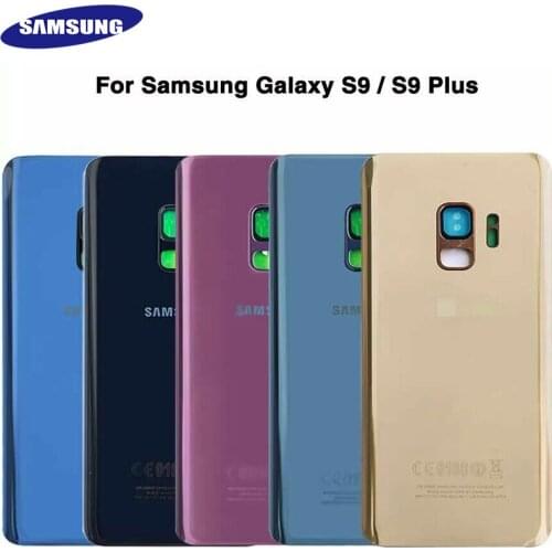 Original Samsung Galaxy S9 G960 S9 PLUS + G9650 3D Glass Door Rear Housing Phone Case Battery Back Cover Replacement Part Tools