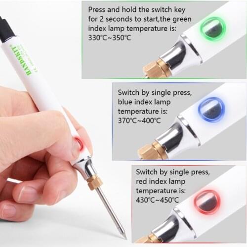 Low Voltage Portable Mini USB Charging Welding Iron Set 8 w 5V Adjustable Temperature Soldering Iron Tool for Home DIY 157A