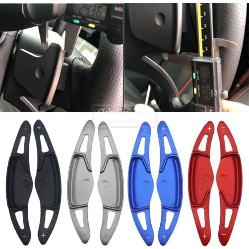 2Pcs Car Steering Wheel DSG Shift Paddle Aluminium Alloy Shift Extension For Hyundai ioniq Veloster Kona 2019-2020
