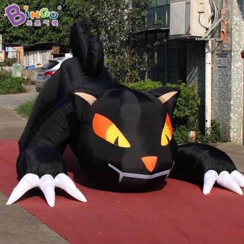 Halloween Decoration 3 Meters long Inflatable Creepy Black Cat - BG-F0009