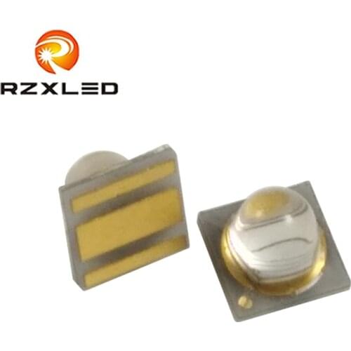 10PCS/Lot LED Ultraviolet 3W 3.6V 700MA Dome Narrow 60 Viewing Angle UVA 395NM 380NM 425NM 365NM For UV Ink Curing