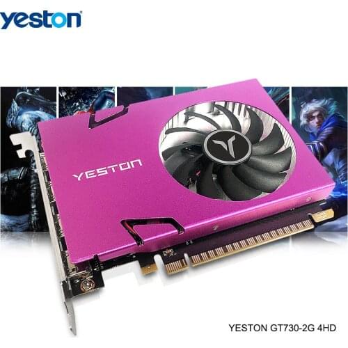 Yeston GeForce GT 730 GPU 2GB DDR3 128bit 993/1600MHz Gaming Desktop computer Video Graphics Cards HDMI-compatible X4