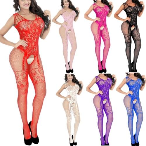 Women Erotic Lingerie Bodysuit Fashion Sexy See-Through Sexy Underwear Slim Uniform Temptation Mesh Bodysuit Sexy Lingerie 2021