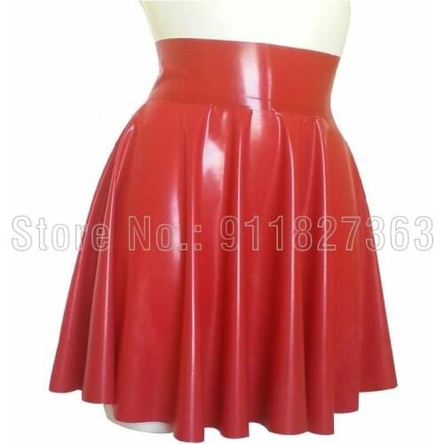 100% Natural Latex Mini Skirt Women Rubber Summer Dress Customized