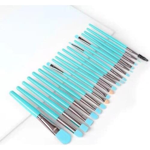 20Pcs New Fluorescent Series Foundation Blush Blending Makeup Brushes Eye Shadow Eyelash Eyebrow Brush Beauty Tools