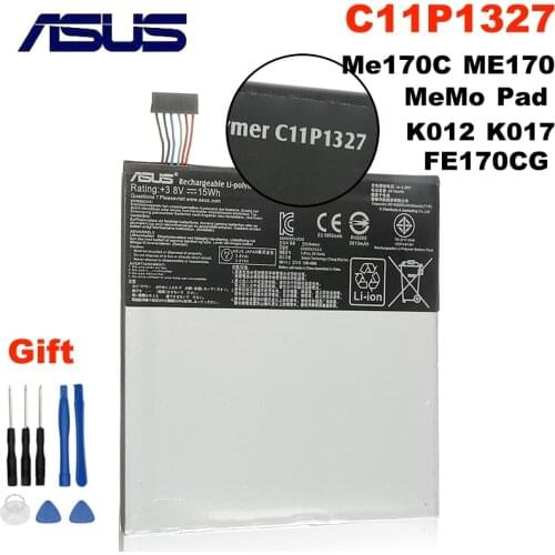 High Quality 3910mAh C11P1327 battery for Asus Fonepad 7 FE170CG ME170C FE170 Fonepad7 K017 K012 Tablet Battery+Gift Tools