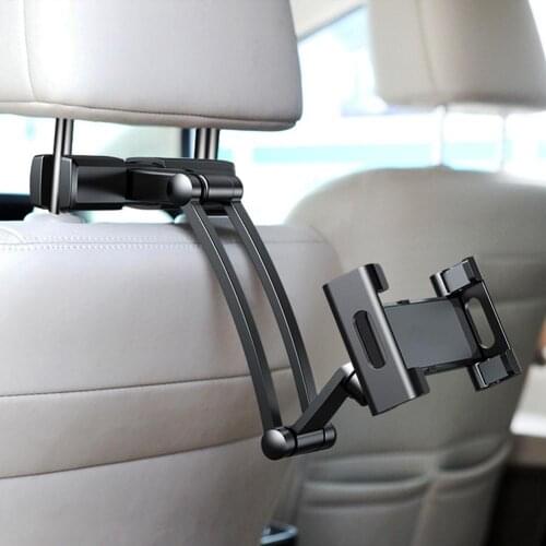 Universal Car Pillow Mobile Phone Holder Tablet Stand Back Seat Headrest Mount Bracket Adjustable Holding Clamp for Phone ipad