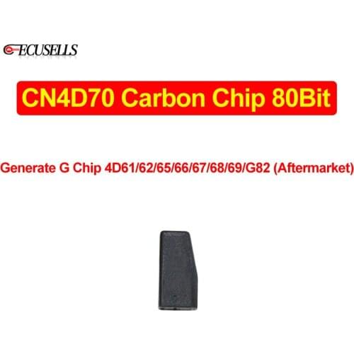Car Key Chip CN4D70 Carbon Chip 80Bit PG1FF (TP0619) (317145) Use to Generate G Chip 4D61/62/65/66/67/68/69/G82 ( Aftermarket )