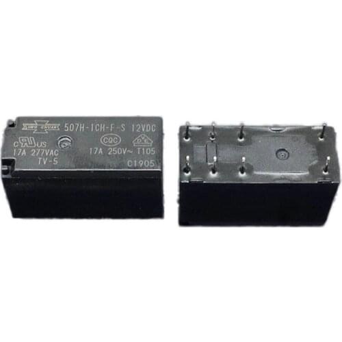 HOT NEW 12V relay 507H-1CH-F-S 507H 1CH F S 507H1CHFS High power relay 12VDC DC12V 12V 17A 8PIN