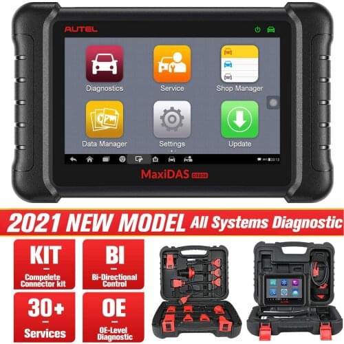 Autel Maxidas DS808K Diagnostic Auto Car Diagnostic Tool OBD2 Scanner Original Coverage for 80 brands Full KIT Code Reader
