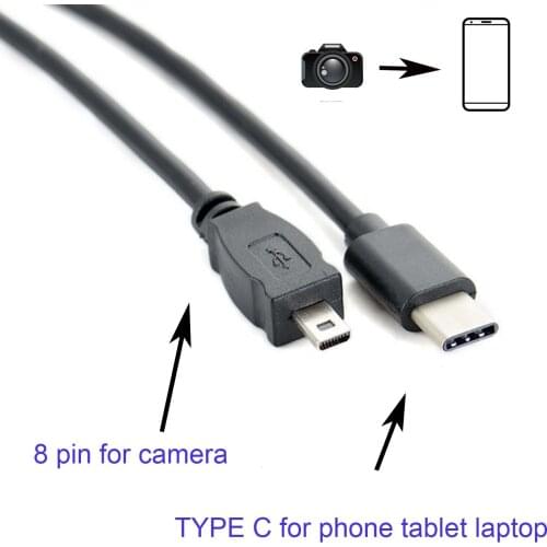 TYPE C OTG CABLE FOR nikon UC-E6 Coolpix P2 Coolpix P50 Coolpix P90P5100 s9 camera to phone edit picture video