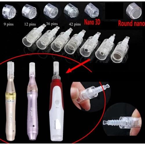 FDA 10/50 pcsMicroneedling Needles Cartridges For Dr Pen N2 M5 M7 Professional Electric Dermapen Stamp Design Tattoo Needles