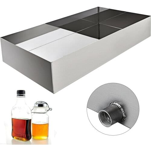 Maple Syrup Evaporator Pan 34x18x6 Inch Stainless Steel Maple Syrup Boiling Pan for Boiling Maple Syrup