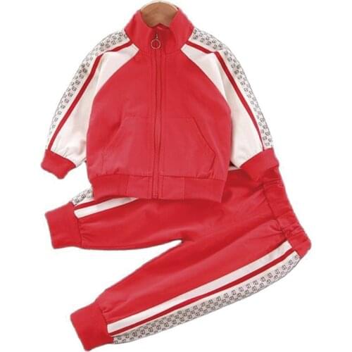 Boys Girls Sets Kid Tracksuit Spring Autumn 2021 New Fashion Long Sleeve Zipper Outfits Infant Clothes Baby Pants 1 2 3 4 Years