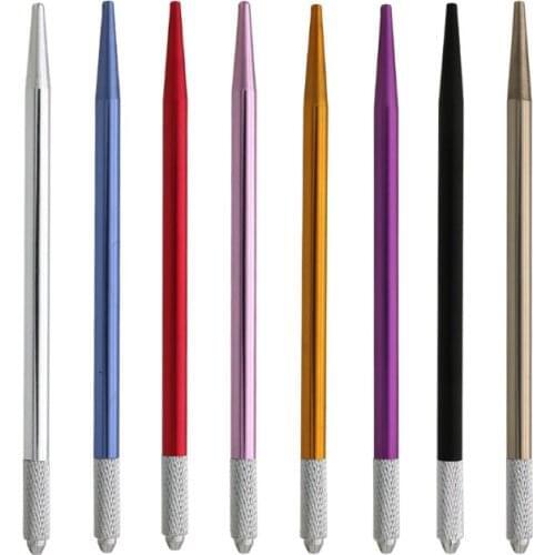 Round Needles Manual Tattoo Blading Pen Tattoo Machine Eyebrow Lip Eyeliner Pens for Permanent Makeup Tattoo Supplies