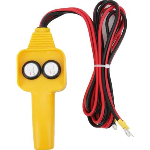 Winch Wired Controller Hand Control Assembly Push Button Style 12V for Capstan 1500lbs-5000lbs Winch Control Handle New