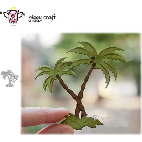 Piggy Craft metal cutting dies cut die mold Coconut tree decoration Scrapbook paper craft knife mould blade punch stencils dies