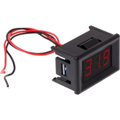 DC 2.4V-30V 2Wires Voltmeter Mini 0.36\" Digital Voltage Gauge Meter for Auto Car C5AC