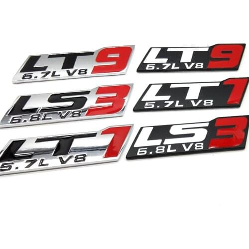 Car Tail Trunk Sticker HEMI LT1 LT9 LS3 Logo for Dodge Charger Challenger Jcuv Journey Caliber Durango Auto Exterior Styling