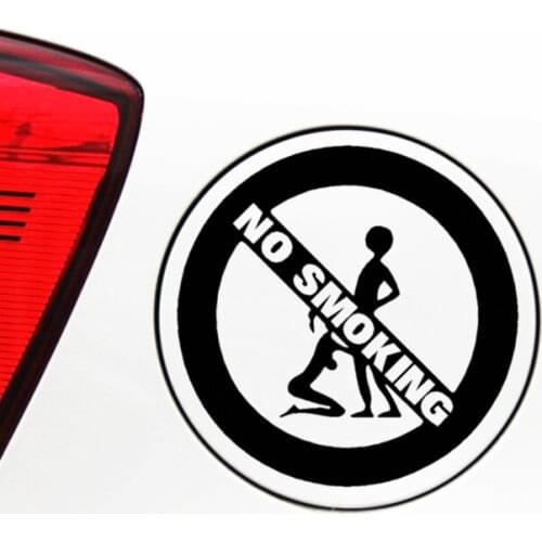 Car Stickers No Smoking Sexy Funny Creative Decoration Decals For Fuel Tank Cap Auto Tuning Styling Vinyls D40